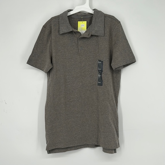 All In Motion Boys' S/S Core Golf Polo Shirt Heathered Black L(12/14) NWT - Picture 2 of 6